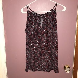 Sleeveless top with eyelet